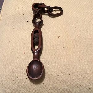 Welsh Love Spoon With Balls And Cage